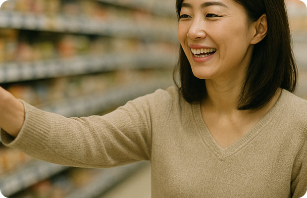 リピーターの女性