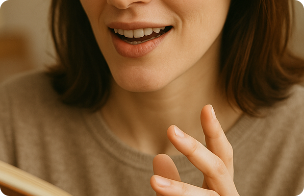 ジェスチャー女性